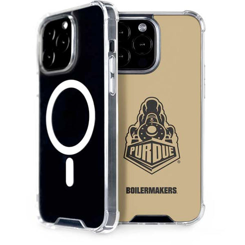 Purdue University Purdue Gold Signature Logo iPhone 14 Pro Max MagSafe Case