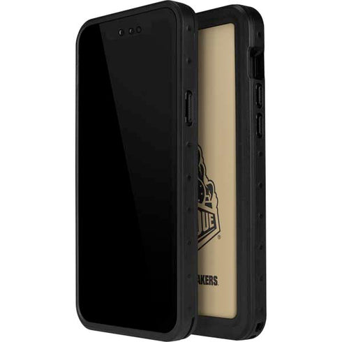 Purdue University Purdue Gold Signature Logo iPhone 14 Pro Max Waterproof Case
