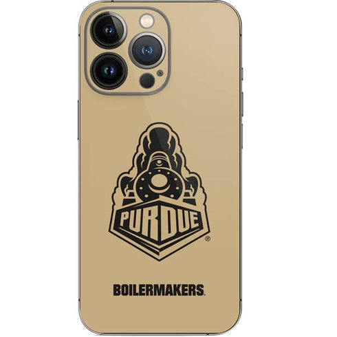 Purdue University Purdue Gold Signature Logo iPhone 14 Pro Skin