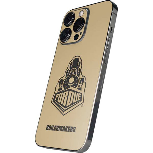Purdue University Purdue Gold Signature Logo iPhone 14 Pro Skin