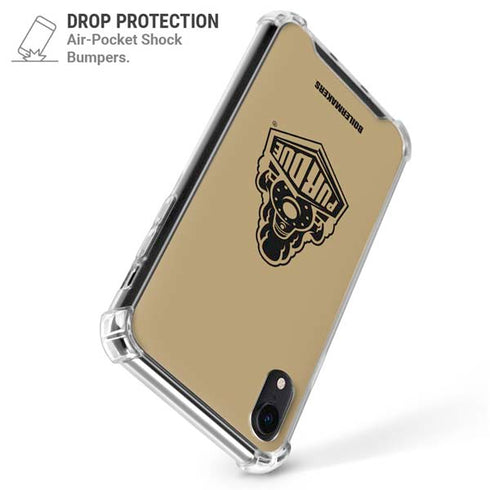 Purdue University Purdue Gold Signature Logo iPhone XR Clear Case