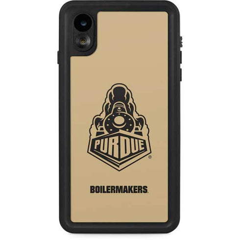 Purdue University Purdue Gold Signature Logo iPhone XR Waterproof Case