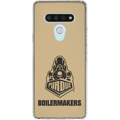 Purdue University Purdue Gold Signature Logo LG Stylo 6 Clear Case