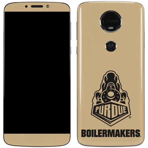 Purdue University Purdue Gold Signature Logo Moto E5 Plus Skin