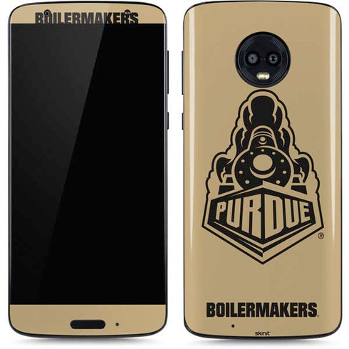 Purdue University Purdue Gold Signature Logo Moto G6 Skin