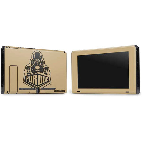 Purdue University Purdue Gold Signature Logo Nintendo Switch Bundle Skin