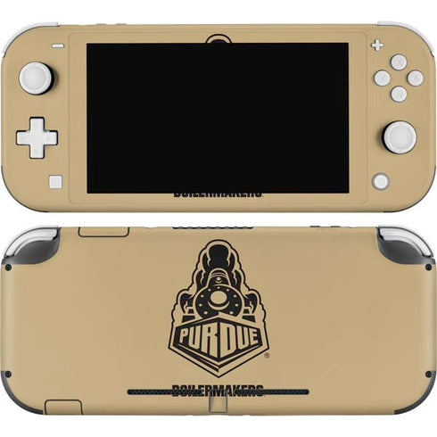 Purdue University Purdue Gold Signature Logo Nintendo Switch Lite Skin