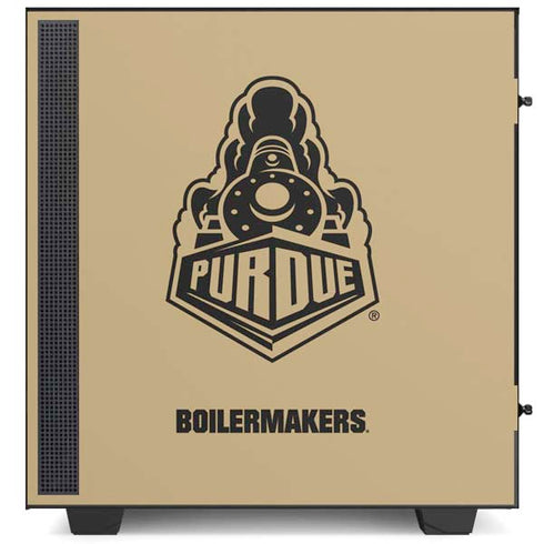 Purdue University Purdue Gold Signature Logo NZXT H510 Compact ATX Mid-Tower Case Skin