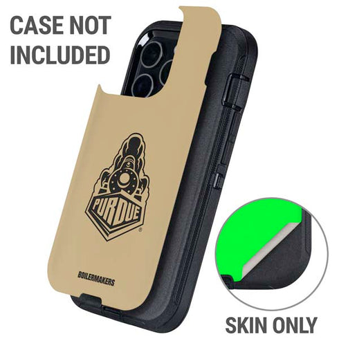 Purdue University Purdue Gold Signature Logo Otterbox Defender iPhone Skin
