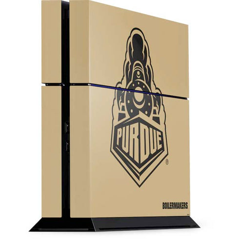 Purdue University Purdue Gold Signature Logo PS4 Console Skin