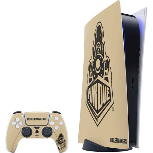 Purdue University Purdue Gold Signature Logo PS5 Digital Edition Bundle Skin