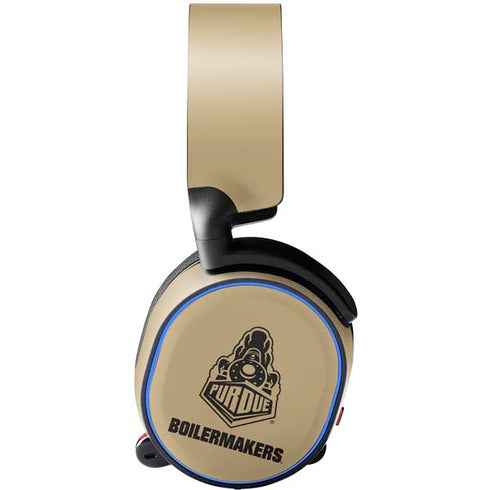 Purdue University Purdue Gold Signature Logo SteelSeries Arctis 5 Skin