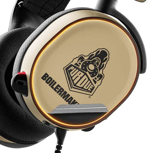 Purdue University Purdue Gold Signature Logo SteelSeries Arctis 5 Skin