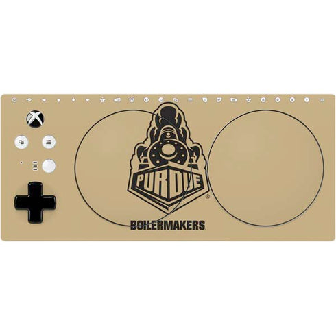 Purdue University Purdue Gold Signature Logo Xbox Adaptive Controller Skin