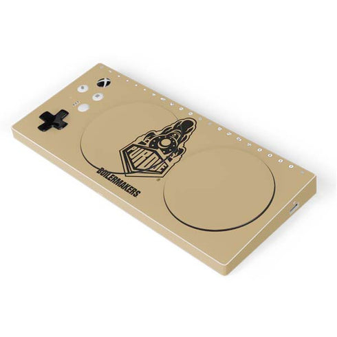 Purdue University Purdue Gold Signature Logo Xbox Adaptive Controller Skin