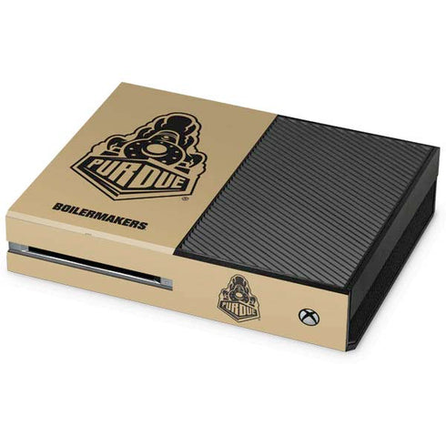 Purdue University Purdue Gold Signature Logo Xbox One Console Skin