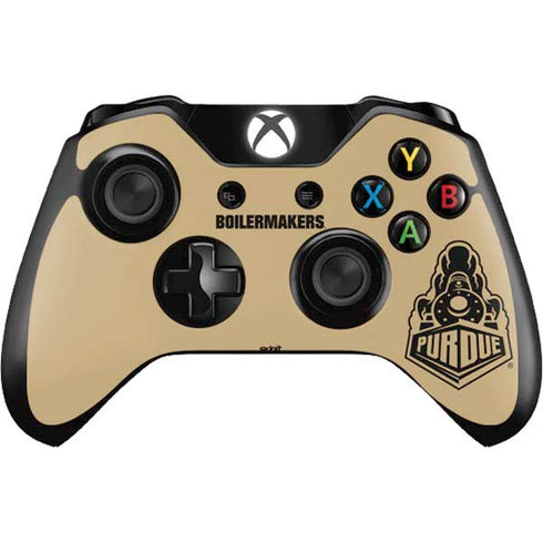 Purdue University Purdue Gold Signature Logo Xbox One Controller Skin