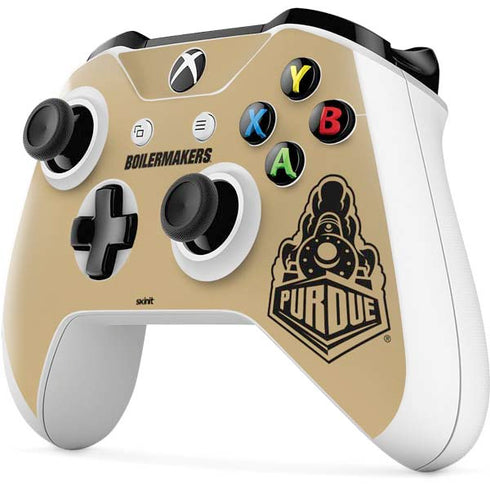 Purdue University Purdue Gold Signature Logo Xbox One S Controller Skin