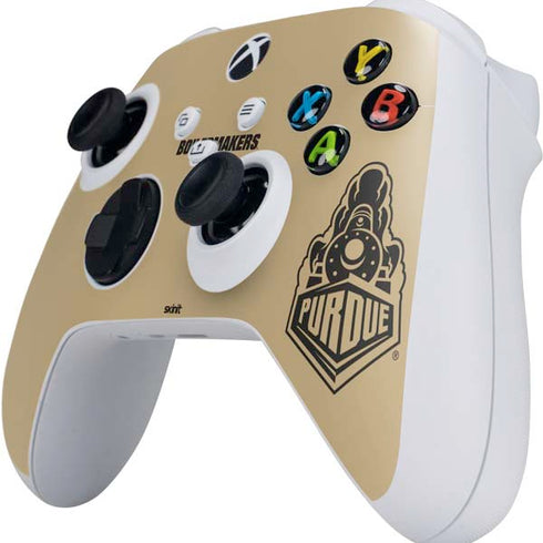 Purdue University Purdue Gold Signature Logo Xbox Series S Controller Skin