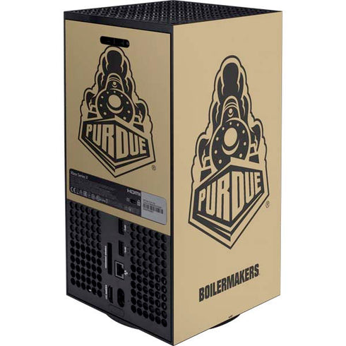 Purdue University Purdue Gold Signature Logo Xbox Series X Bundle Skin