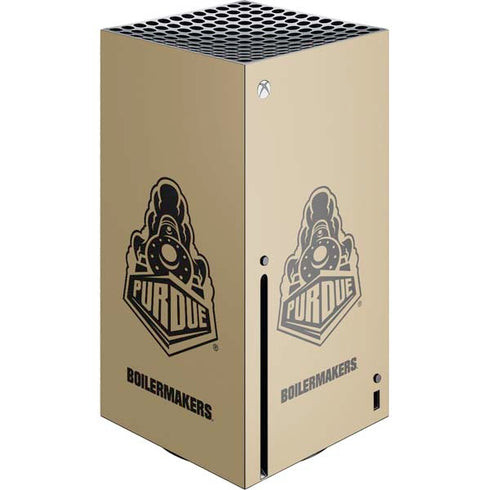 Purdue University Purdue Gold Signature Logo Xbox Series X Console Skin