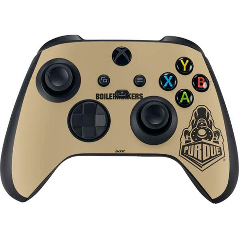 Purdue University Purdue Gold Signature Logo Xbox Series X Controller Skin