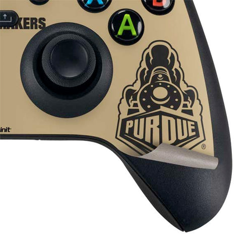 Purdue University Purdue Gold Signature Logo Xbox Series X Controller Skin