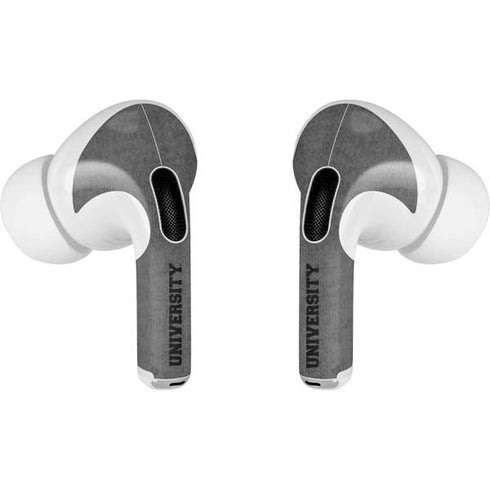 Purdue University Purdue Grey Logo AirPods Pro 2nd Gen Skin