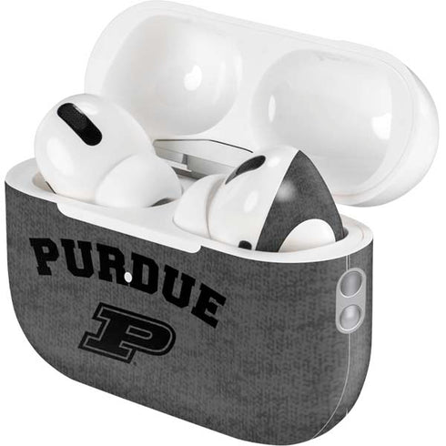 Purdue University Purdue Grey Logo AirPods Pro 2nd Gen Skin