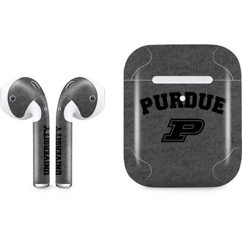 Purdue University Purdue Grey Logo Apple AirPods 2 Skin
