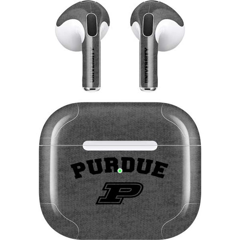 Purdue University Purdue Grey Logo Apple AirPods (3rd Gen 2021) Skin