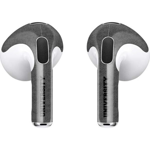Purdue University Purdue Grey Logo Apple AirPods (3rd Gen 2021) Skin