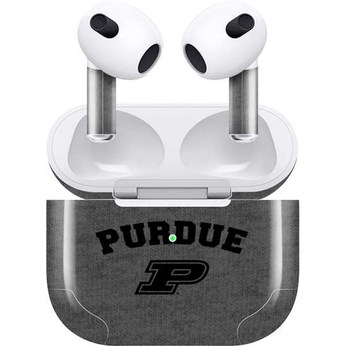 Purdue University Purdue Grey Logo Apple AirPods (3rd Gen 2021) Skin