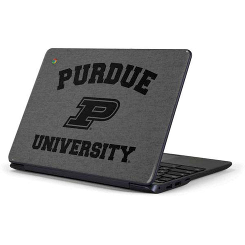 Purdue University Purdue Grey Logo Samsung Chromebook Skin