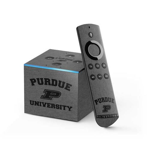 Purdue University Purdue Grey Logo Fire TV Cube Skin