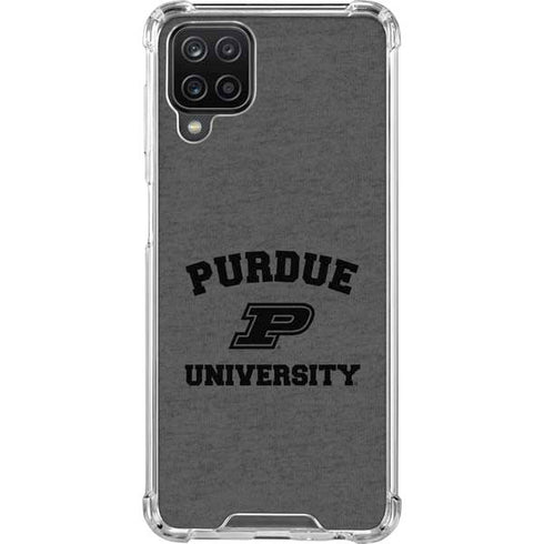 Purdue University Purdue Grey Logo Galaxy A12 Clear Case