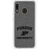 Purdue University Purdue Grey Logo Galaxy A20 Clear Case