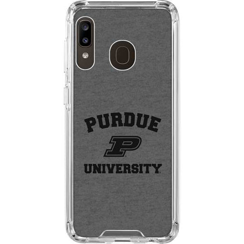 Purdue University Purdue Grey Logo Galaxy A30 Clear Case