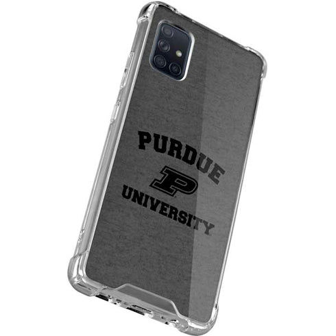 Purdue University Purdue Grey Logo Galaxy A71 5G Clear Case