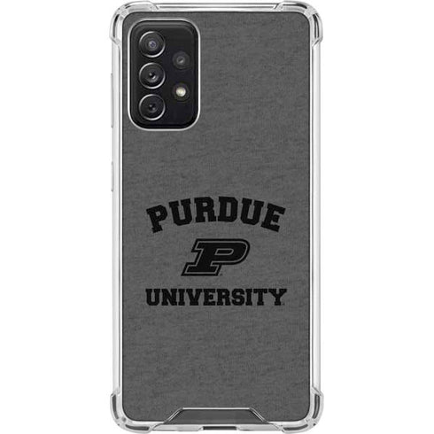 Purdue University Purdue Grey Logo Galaxy A72 5G Clear Case