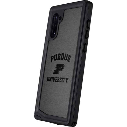 Purdue University Purdue Grey Logo Galaxy Note 10 Waterproof Case