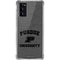 Purdue University Purdue Grey Logo Galaxy Note20 5G Clear Case