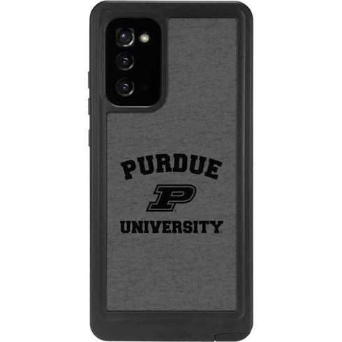 Purdue University Purdue Grey Logo Galaxy Note20 5G Waterproof Case