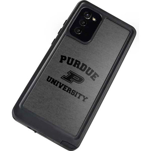 Purdue University Purdue Grey Logo Galaxy Note20 5G Waterproof Case