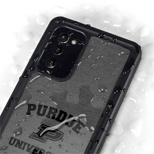 Purdue University Purdue Grey Logo Galaxy Note20 5G Waterproof Case