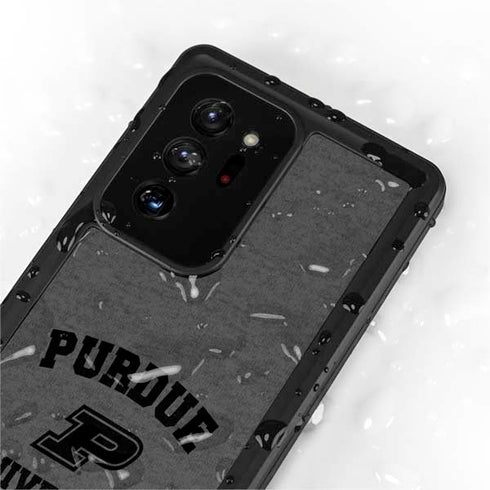 Purdue University Purdue Grey Logo Galaxy Note20 Ultra 5G Waterproof Case