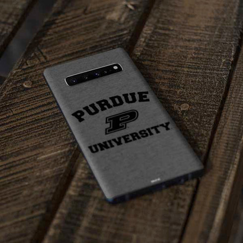 Purdue University Purdue Grey Logo Galaxy S10 Skin