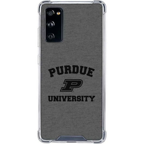 Purdue University Purdue Grey Logo Galaxy S20 FE Clear Case