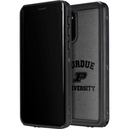 Purdue University Purdue Grey Logo Galaxy S20 Plus Waterproof Case