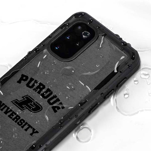 Purdue University Purdue Grey Logo Galaxy S20 Plus Waterproof Case